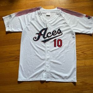 Ace’s Baseball Jersey / #10 / Button Up / Adult XL